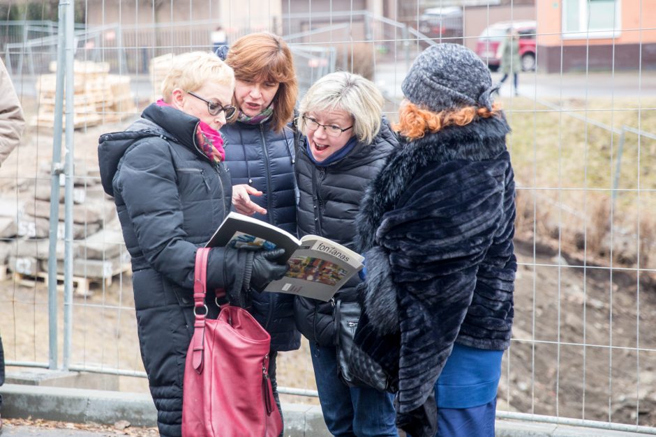 Protestuotojai nori gelbėti Kauko laiptų medžius