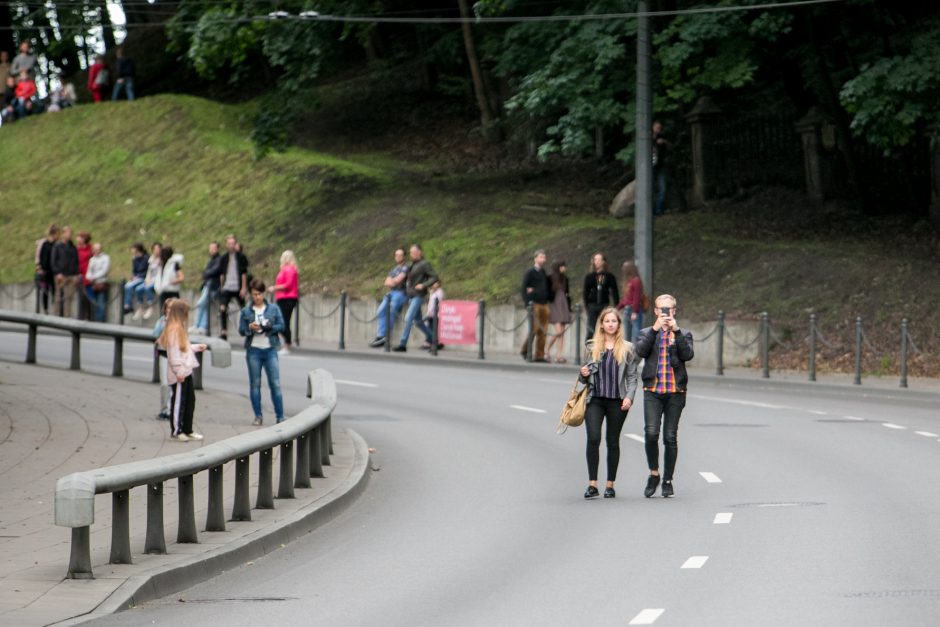 Parodos kalno šturmas: žmonės kopė kirpdamiesi, su vaišių stalais, šunys – neštuvuose