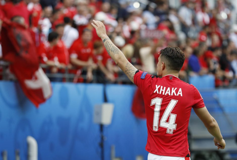 Europos futbolo čempionatas: šveicarai palaužė Albanijos rinktinę