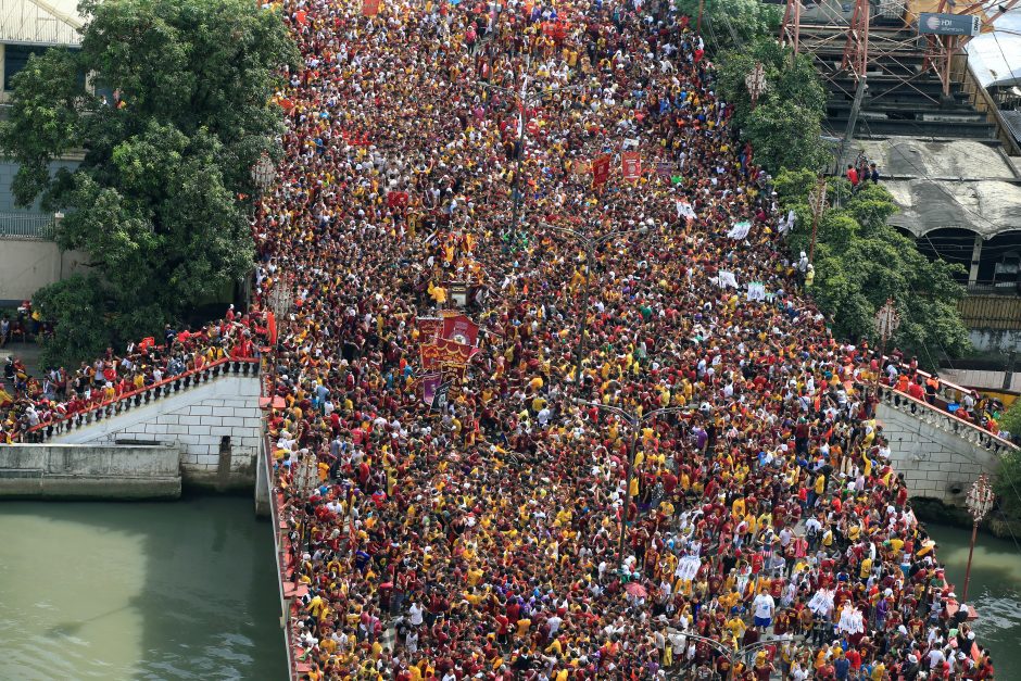 Maniloje apie 1,4 mln. basų katalikų dalyvavo kasmetėje procesijoje