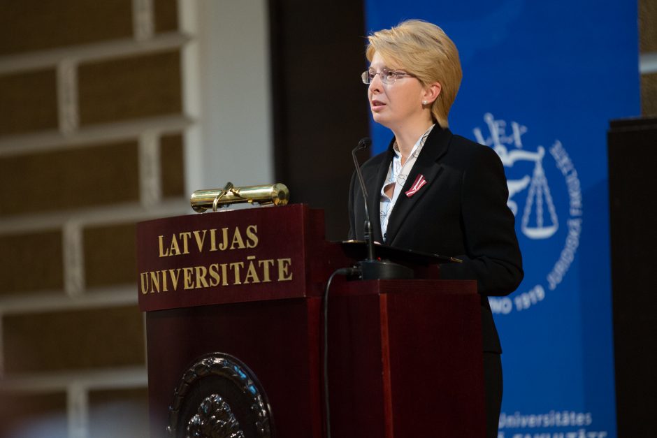 Latvijos Seimo pirmininkė: Lačplėsio diena primena, kad valstybė nebuvo dovana