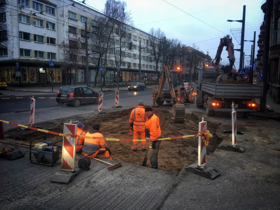 Kauno gatvių remontus stabdo staigmenos