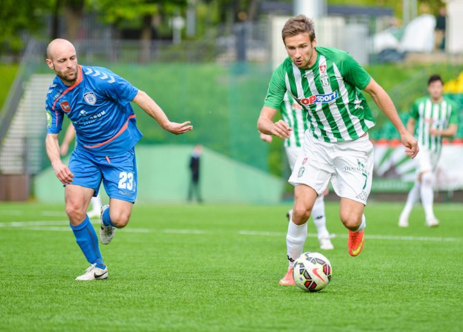 Sostinės „Žalgiris“ susigrąžino Lietuvos futbolo A lygos lyderio poziciją