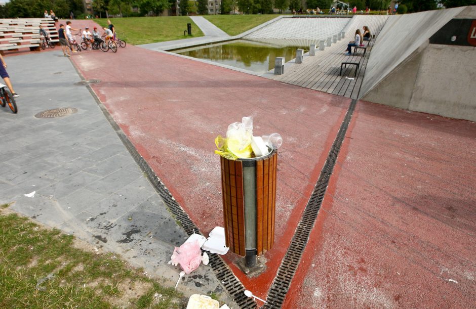 Čečėnijos aikštės fontanas virto pelke