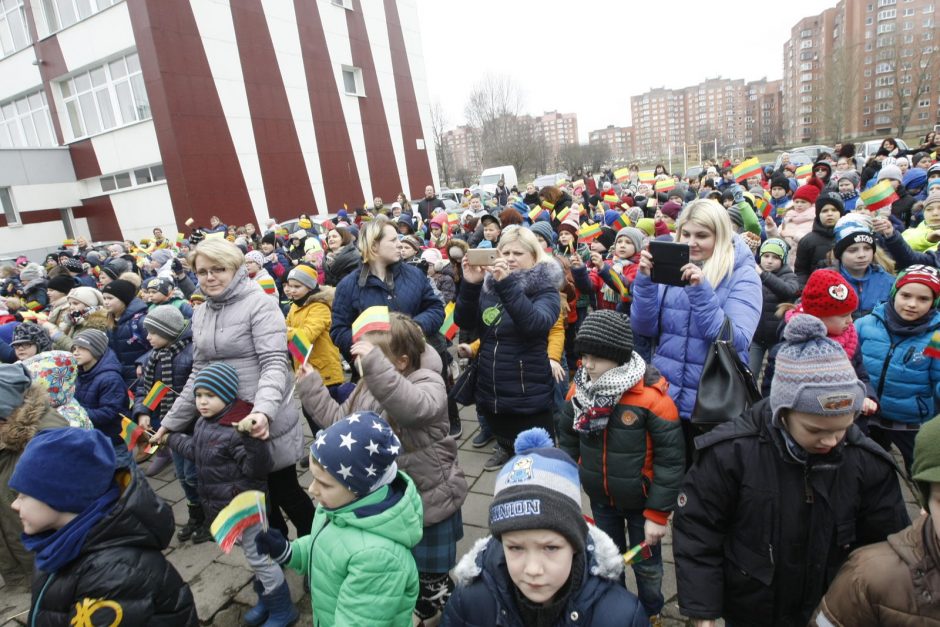 Mažieji patriotai jau atšventė Nepriklausomybės dieną