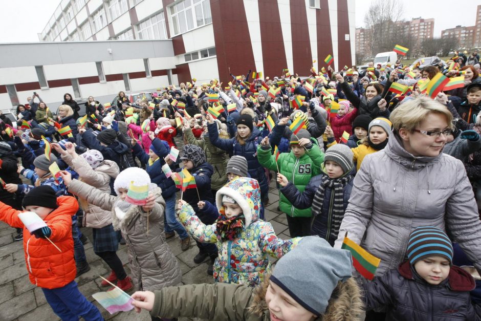 Mažieji patriotai jau atšventė Nepriklausomybės dieną