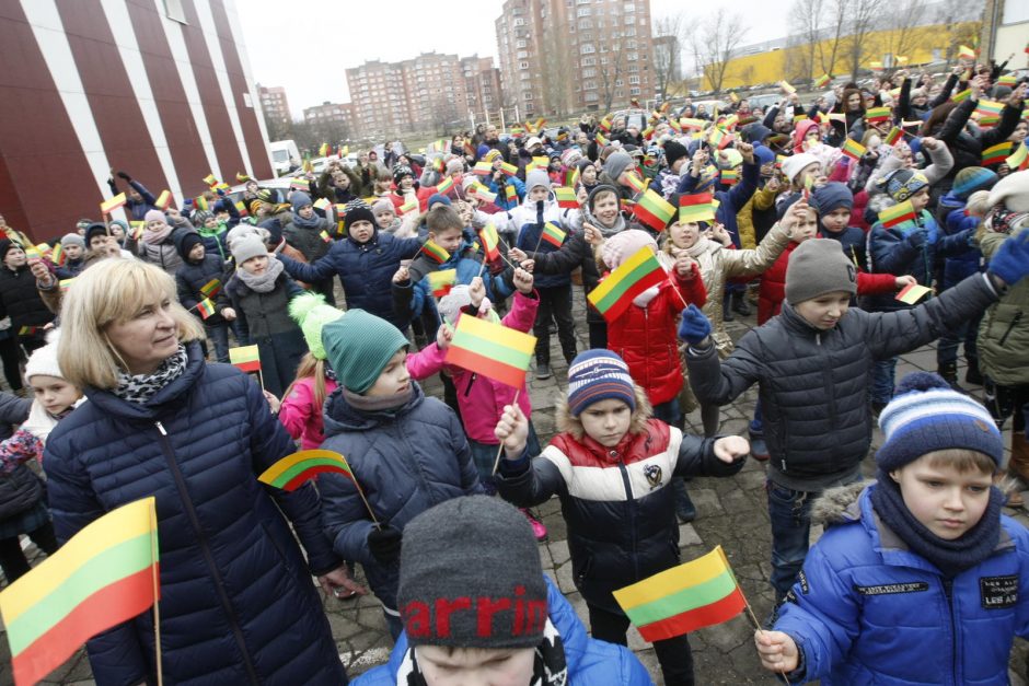 Mažieji patriotai jau atšventė Nepriklausomybės dieną