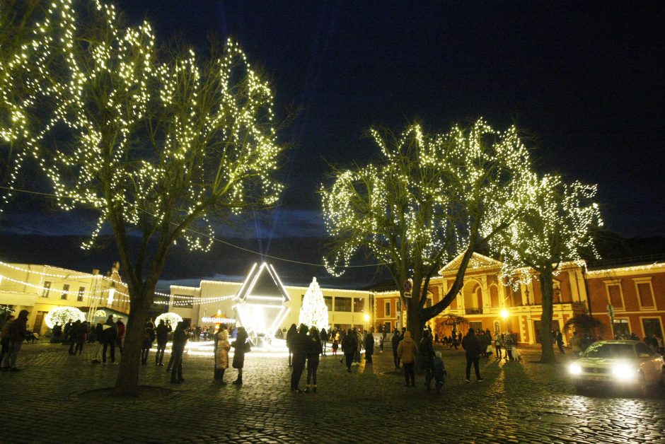 Kalėdų eglutė Klaipėdoje įžiebta paslapčia