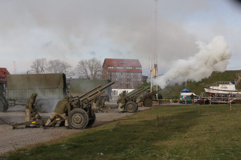 Uostamiestyje paminėta Lietuvos kariuomenės atkūrimo diena