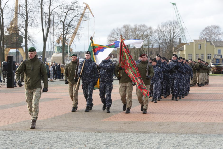 Uostamiestyje paminėta Lietuvos kariuomenės atkūrimo diena