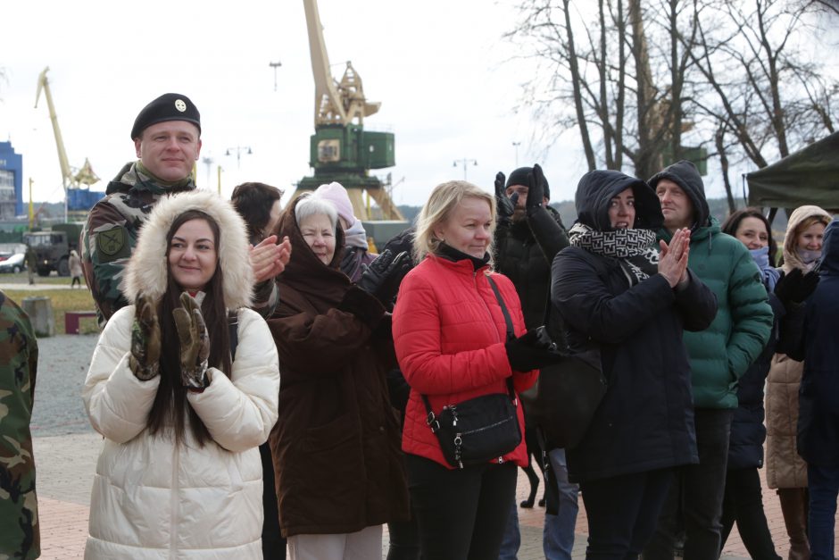 Uostamiestyje paminėta Lietuvos kariuomenės atkūrimo diena