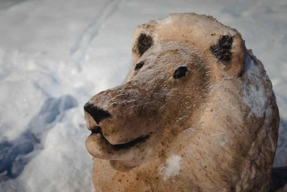 Žaliakalnyje – amą atimančios sniego skulptūros