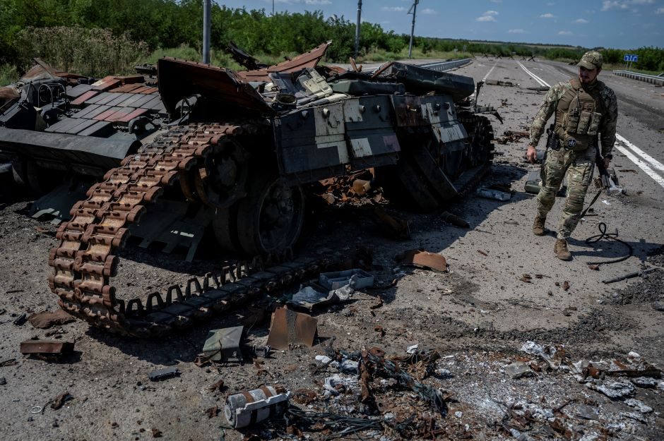 Ukrainos pajėgos išlaisvino Robotynės kaimą Zaporižios srityje