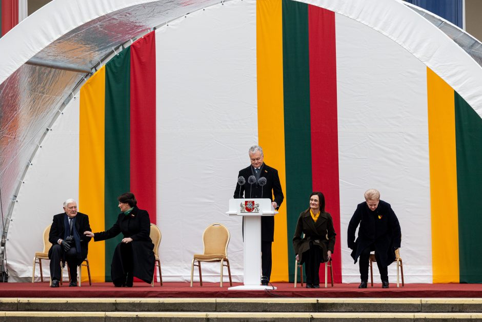 Trijų Baltijos valstybių vėliavų pakėlimo ceremonija