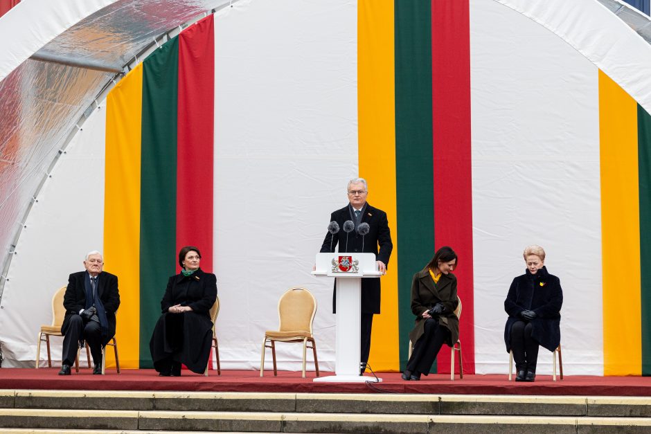 Trijų Baltijos valstybių vėliavų pakėlimo ceremonija