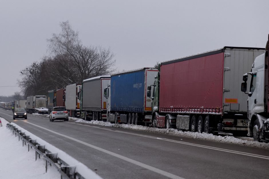 Žemdirbių protestas Lenkijos pasienyje su Ukraina sustabdytas