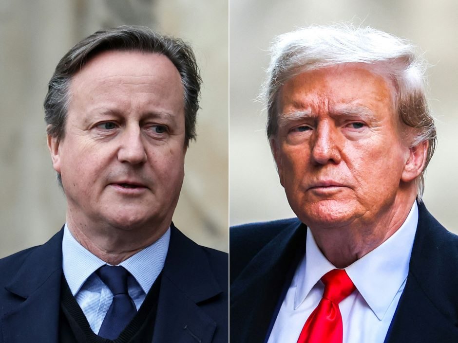 Atvykęs į JAV D. Cameronas surengė derybas su D. Trumpu