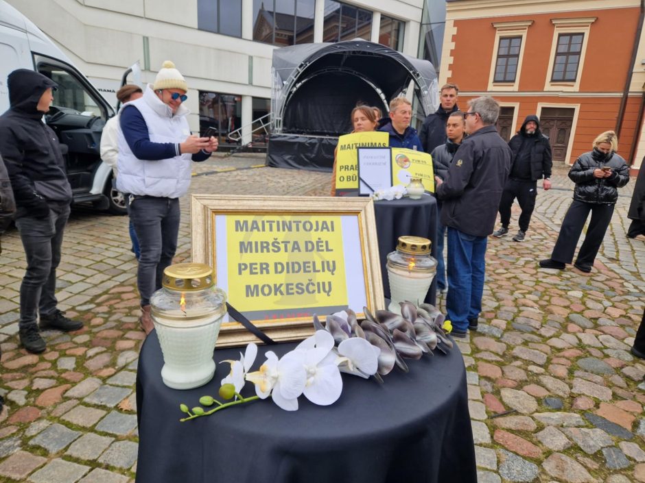 Klaipėdoje – protesto akcija: mes tik norime išlikti ir toliau maitinti žmones