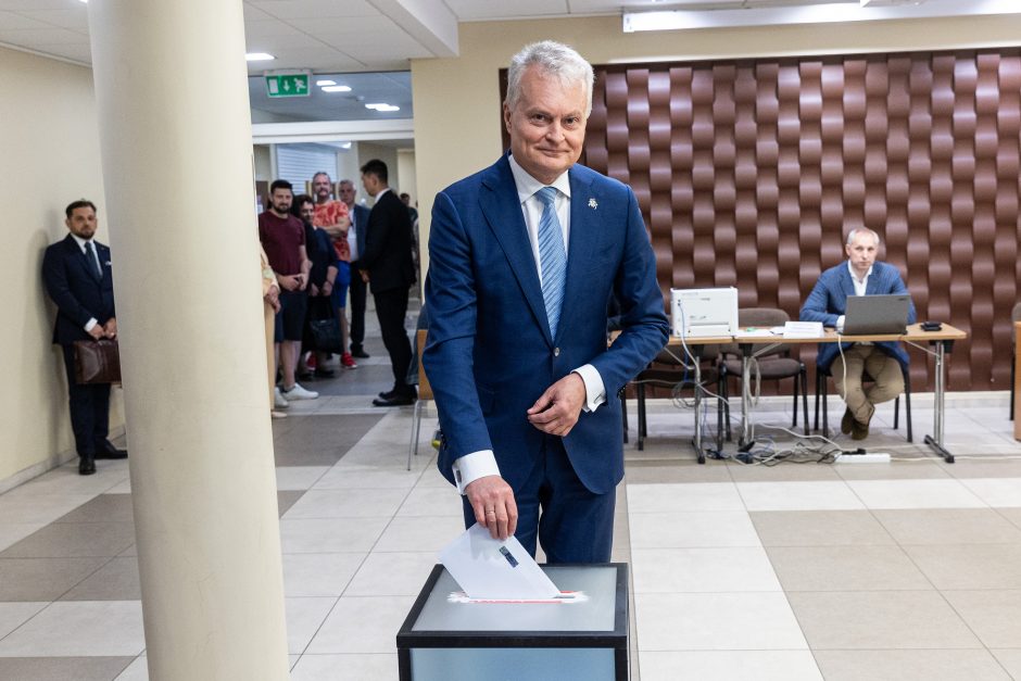 G. Nausėda balsavo iš anksto antrame prezidento rinkimų ture