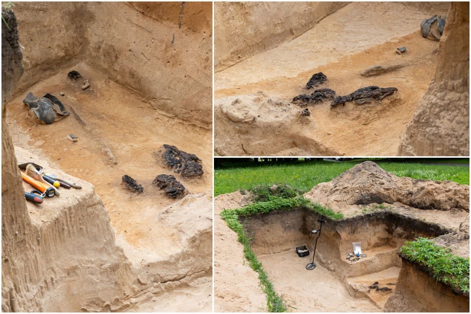 Verkių dvarvietės parke Vilniuje archeologai rado XIII–XIV amžių kapus