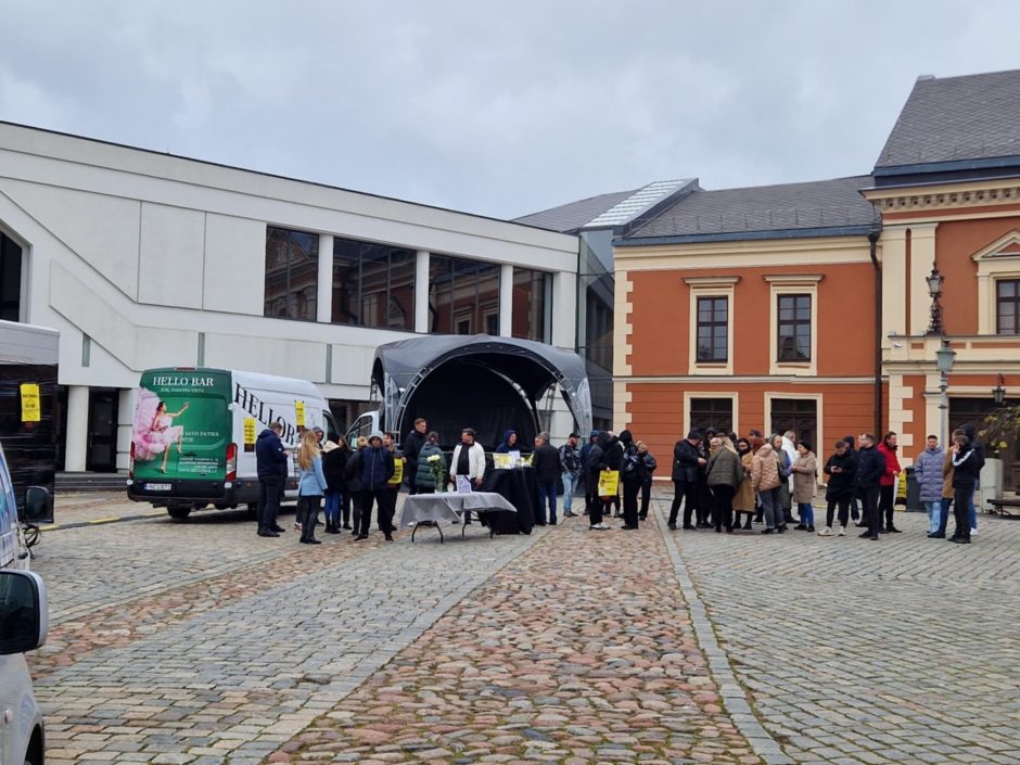 Klaipėdoje – protesto akcija: mes tik norime išlikti ir toliau maitinti žmones