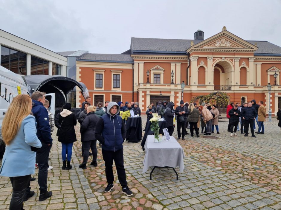 Klaipėdoje – protesto akcija: mes tik norime išlikti ir toliau maitinti žmones