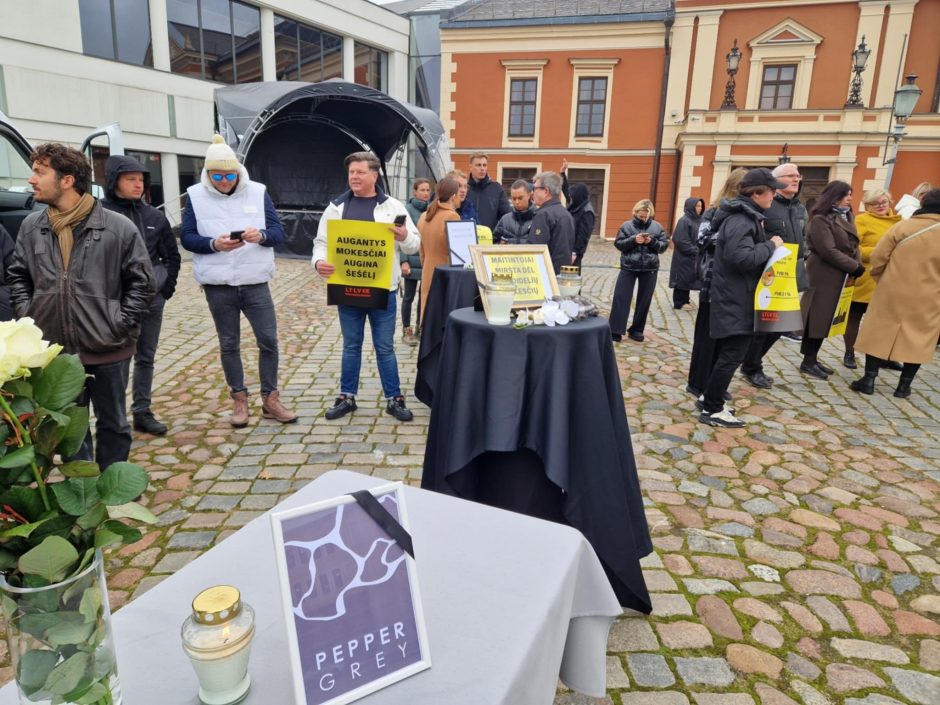 Klaipėdoje – protesto akcija: mes tik norime išlikti ir toliau maitinti žmones