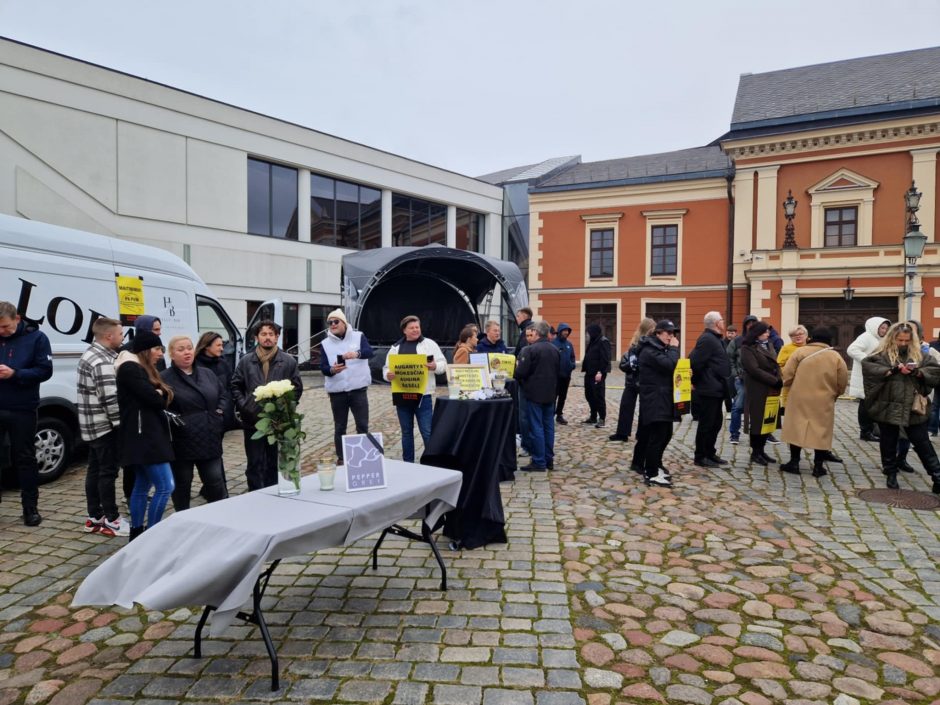 Klaipėdoje – protesto akcija: mes tik norime išlikti ir toliau maitinti žmones