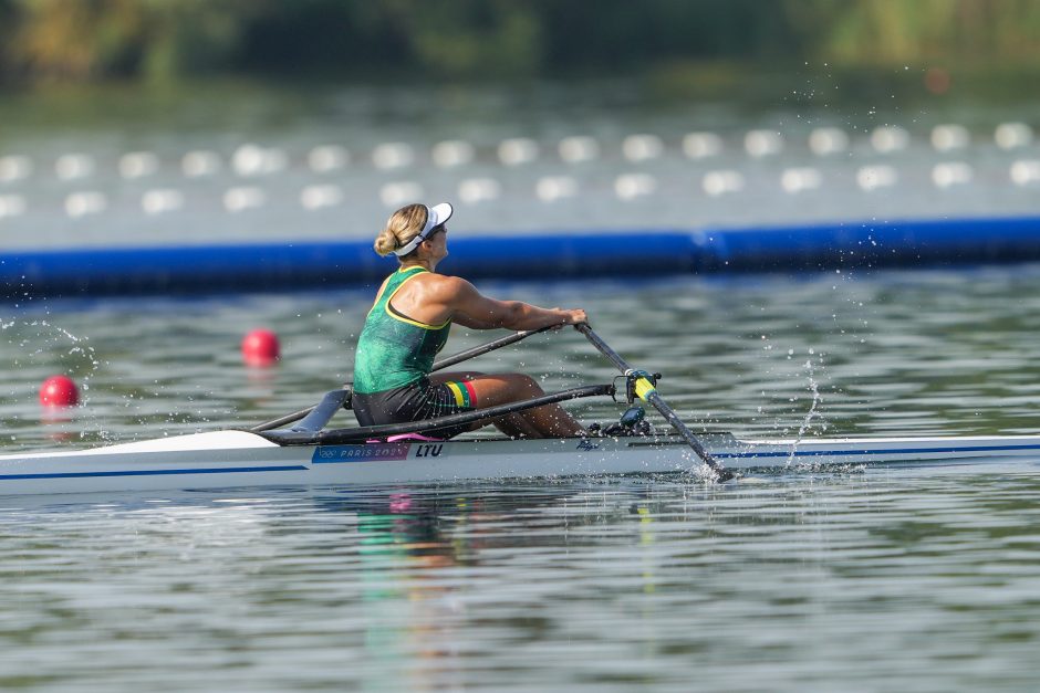 Ketvirtfinalį laimėjusi V. Senkutė – vienviečių valčių pusfinalyje