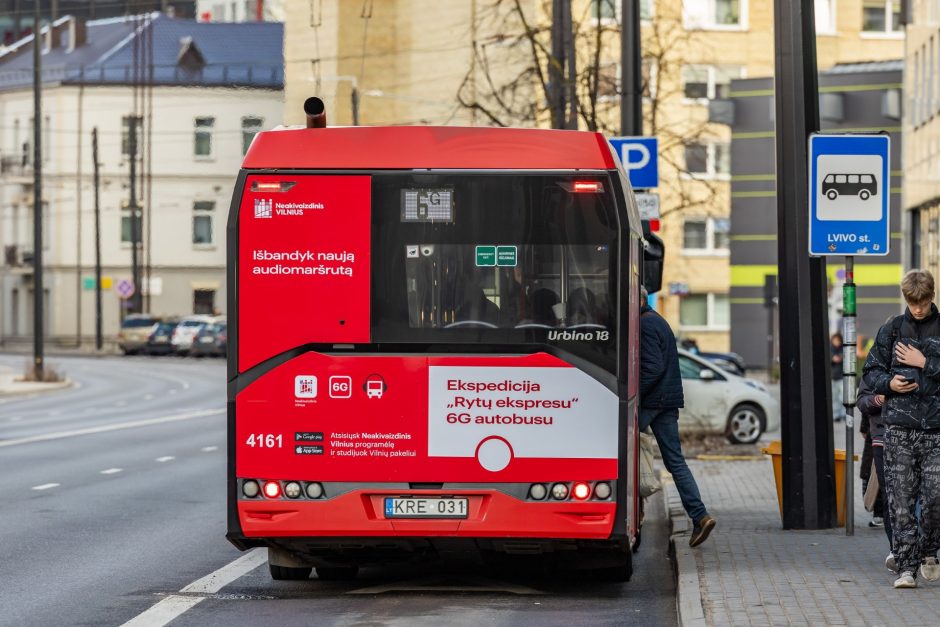 Vilniuje atsiras audiogidas dar vienam viešojo transporto maršrutui