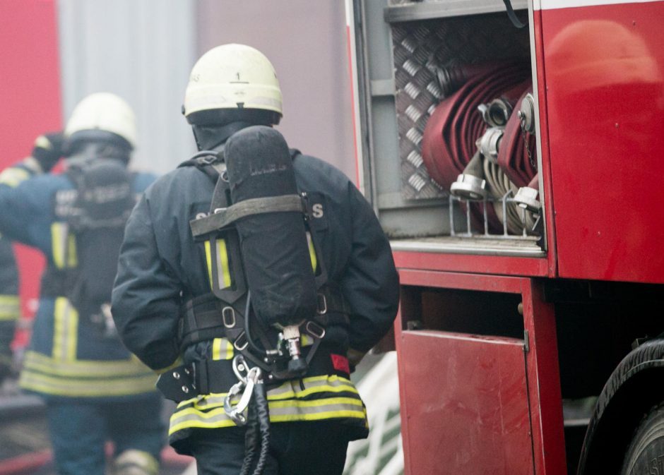 Medienos įmonėje Kazlų Rūdos savivaldybėje buvo kilęs gaisras