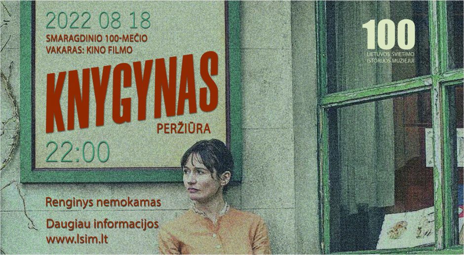 Lietuvos švietimo istorijos muziejus kviečia į nemokamą filmo „Knygynas“ peržiūrą