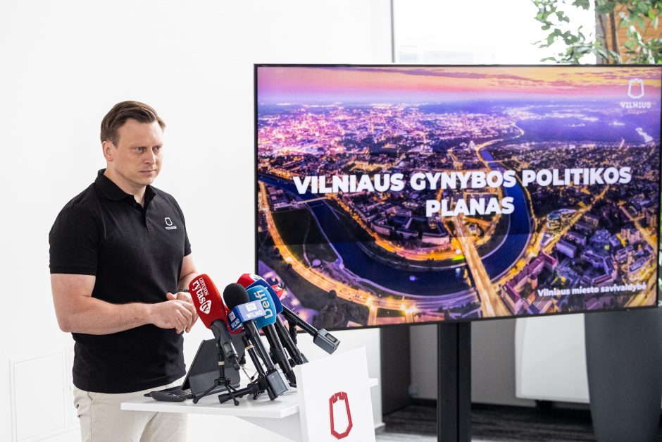 Valdas Benkunskas pristato rengiamą Vilniaus saugumo politikos planą 