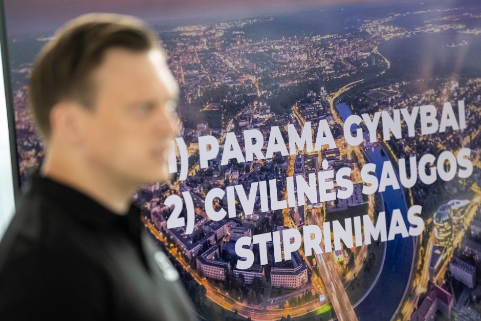 Valdas Benkunskas pristato rengiamą Vilniaus saugumo politikos planą 