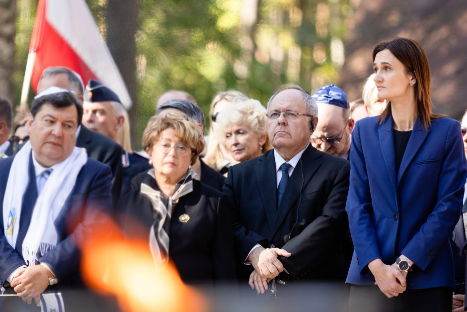 Holokausto aukų atminimas Panerių memoriale