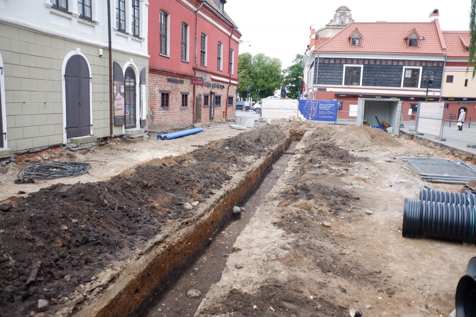 Kaune atliekami archeologiniai tyrimai: atradimai Vilniaus gatvėje keičia įprastą miesto paveikslą