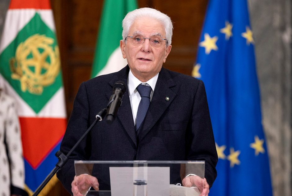 Italijos prezidentu perrinktas S. Mattarella