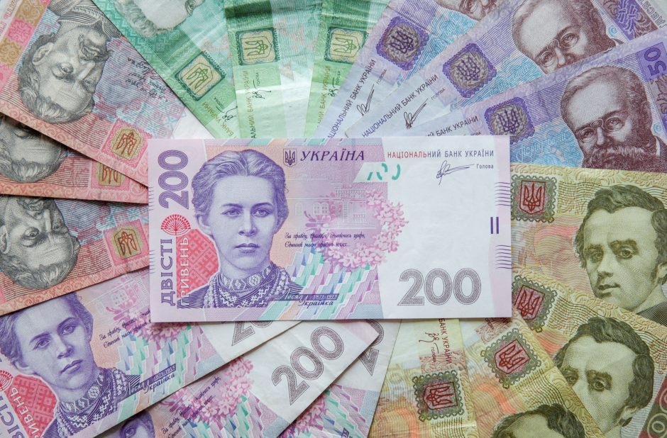 Ukrainos bankas atsisakė grivinos kurso šalies pinigų rinkoje ribojimų
