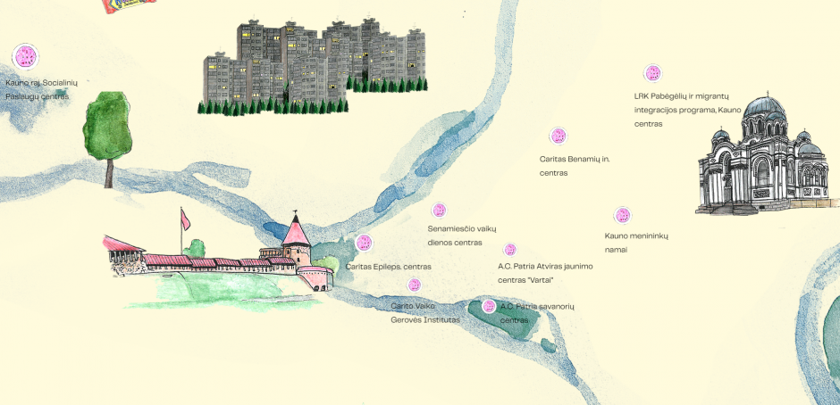 Sukūrė virtualųjį Kauno žemėlapį: miestas smalsių 40 akių žvilgsniu