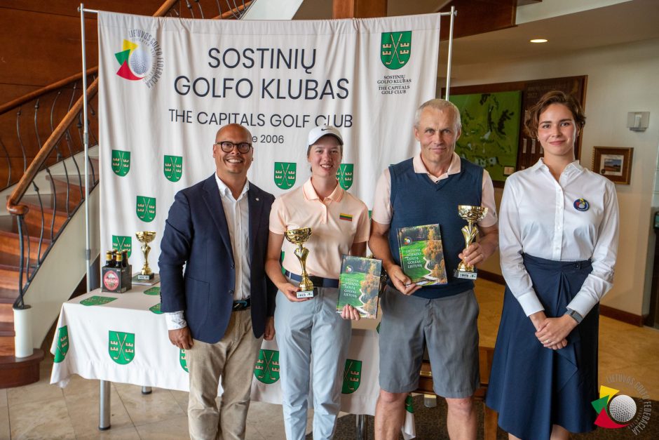 Lietuvos golfo čempionais pirmą kartą tapo D. Momkus ir A. Skolskytė