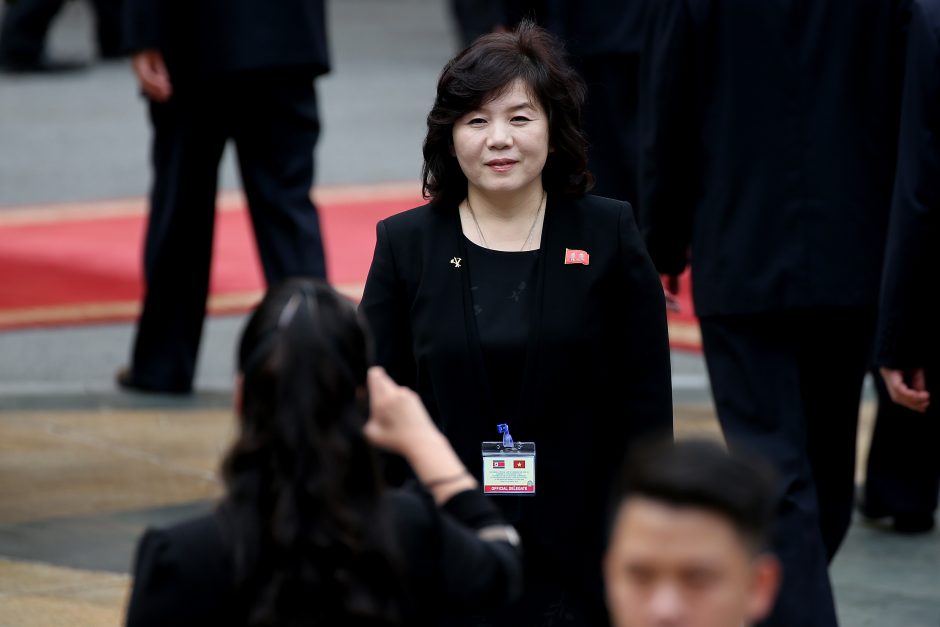 Šiaurės Korėjos užsienio reikalų ministro postą pirmąkart užėmė moteris