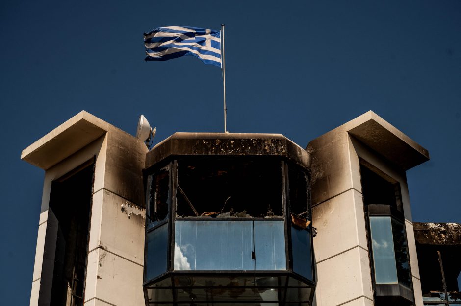 Graikijos dienraščio ir radijo biuruose susprogdintos bombos