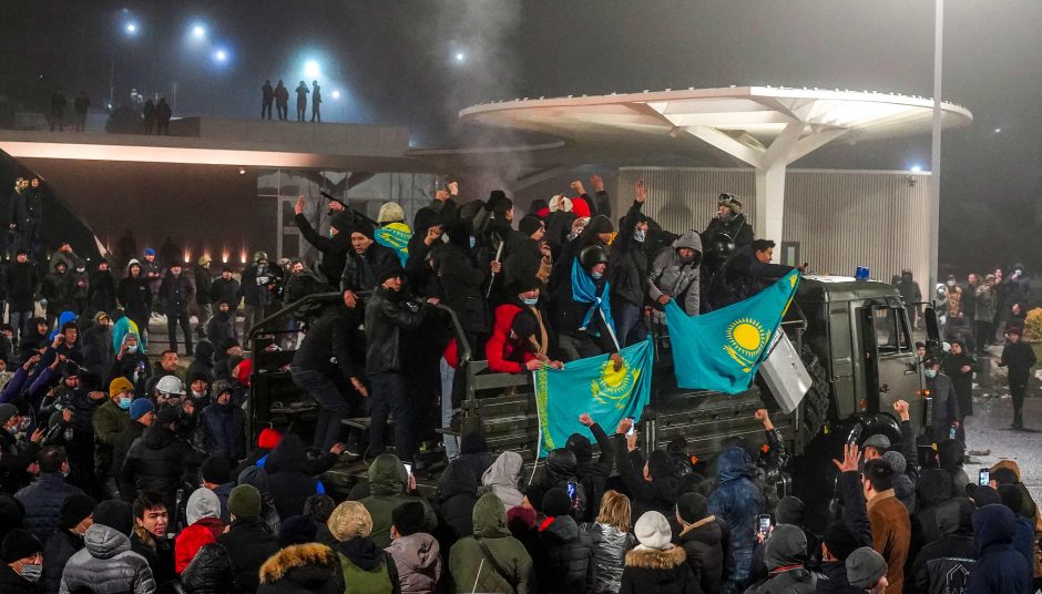 Vien tik Kazachstano mieste Almatoje per neramumus sulaikyta 2 tūkst. žmonių