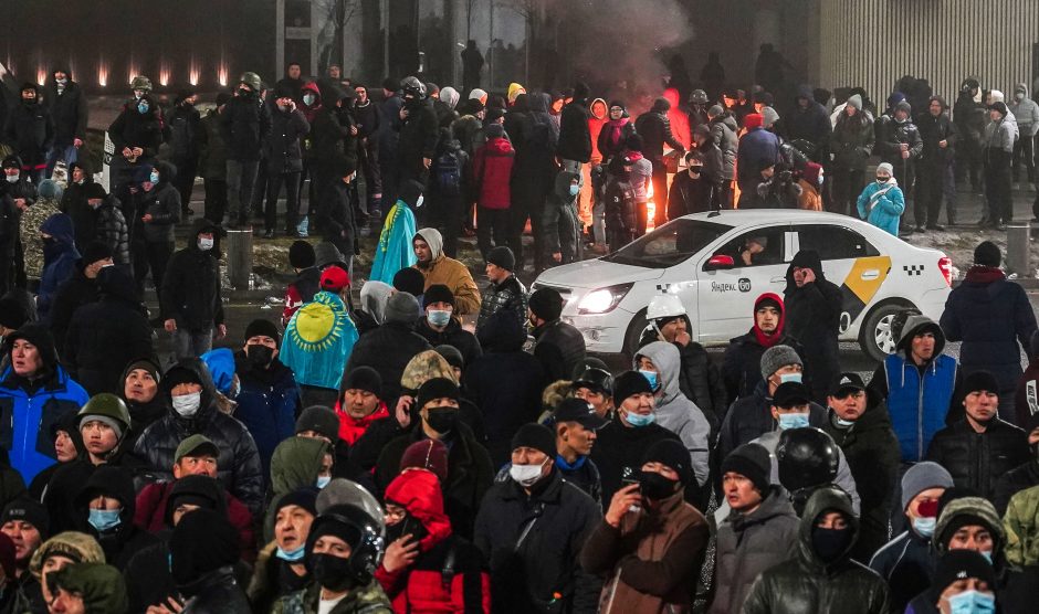 Vien tik Kazachstano mieste Almatoje per neramumus sulaikyta 2 tūkst. žmonių