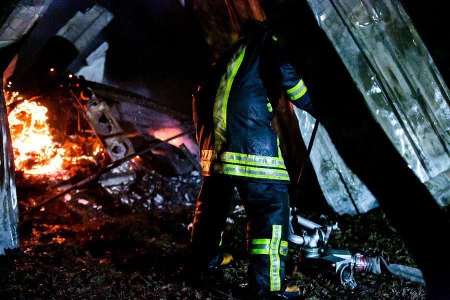 Tragedija Biržų rajone: per gaisrą žuvo vyras