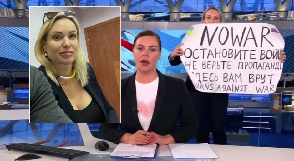 Protesto akcija išgarsėjusios rusų žurnalistės namuose – krata, moteris sulaikyta