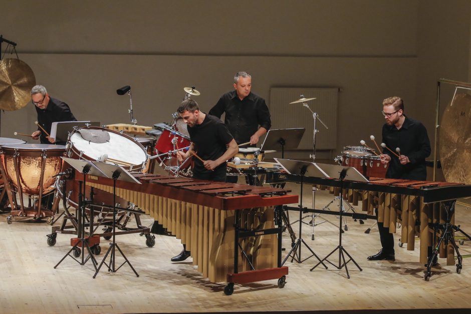 Mušamųjų grupė „Giunter Percussion“ surengs koncertą Nacionalinėje filharmonijoje