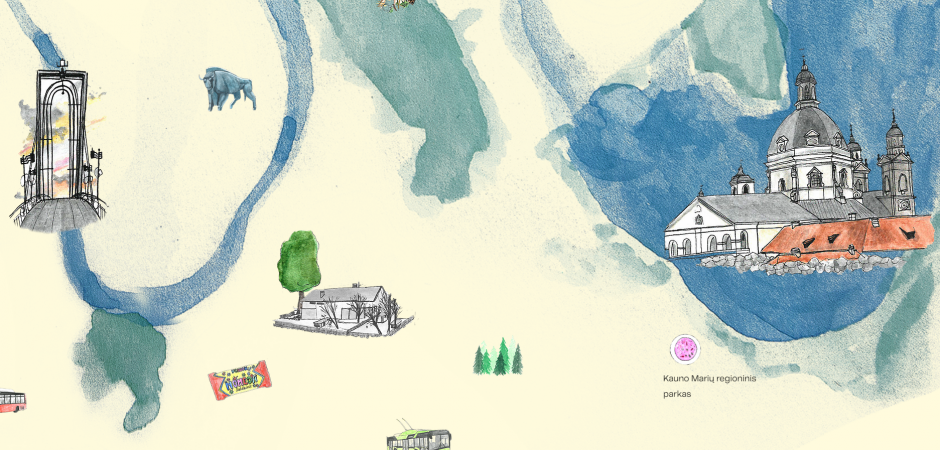 Sukūrė virtualųjį Kauno žemėlapį: miestas smalsių 40 akių žvilgsniu
