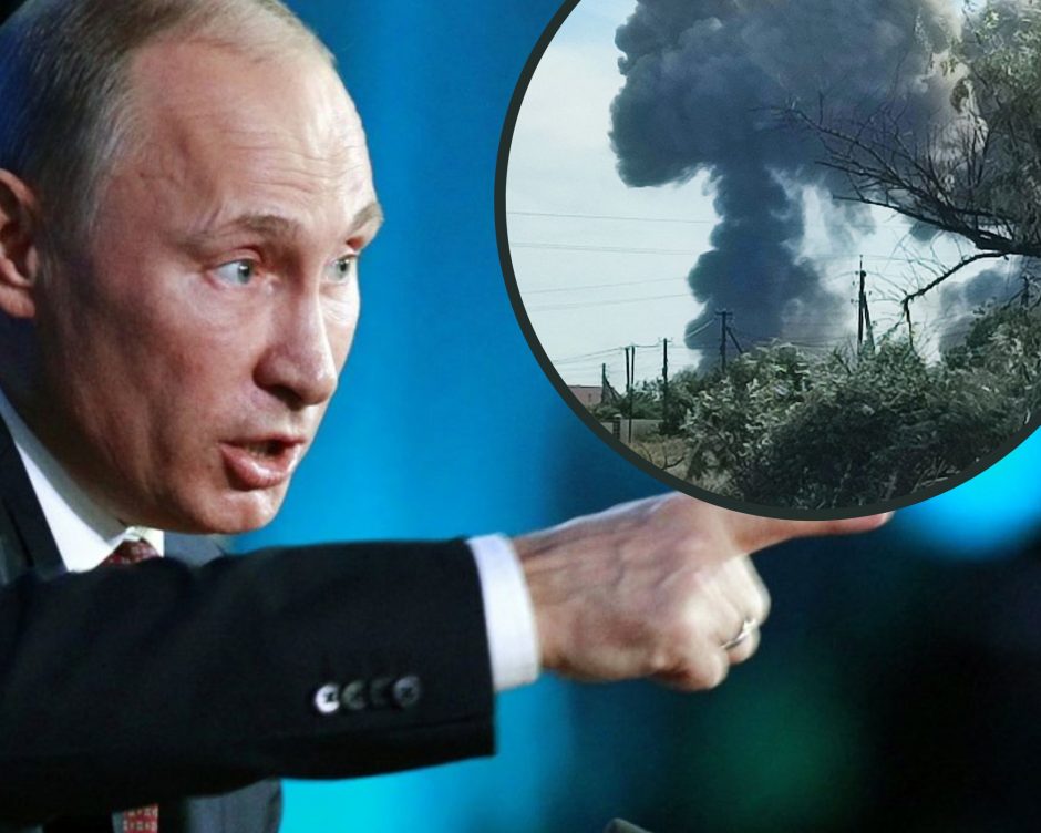 Įvertino sprogimus Kryme: manau, kad V. Putinas įsiutęs