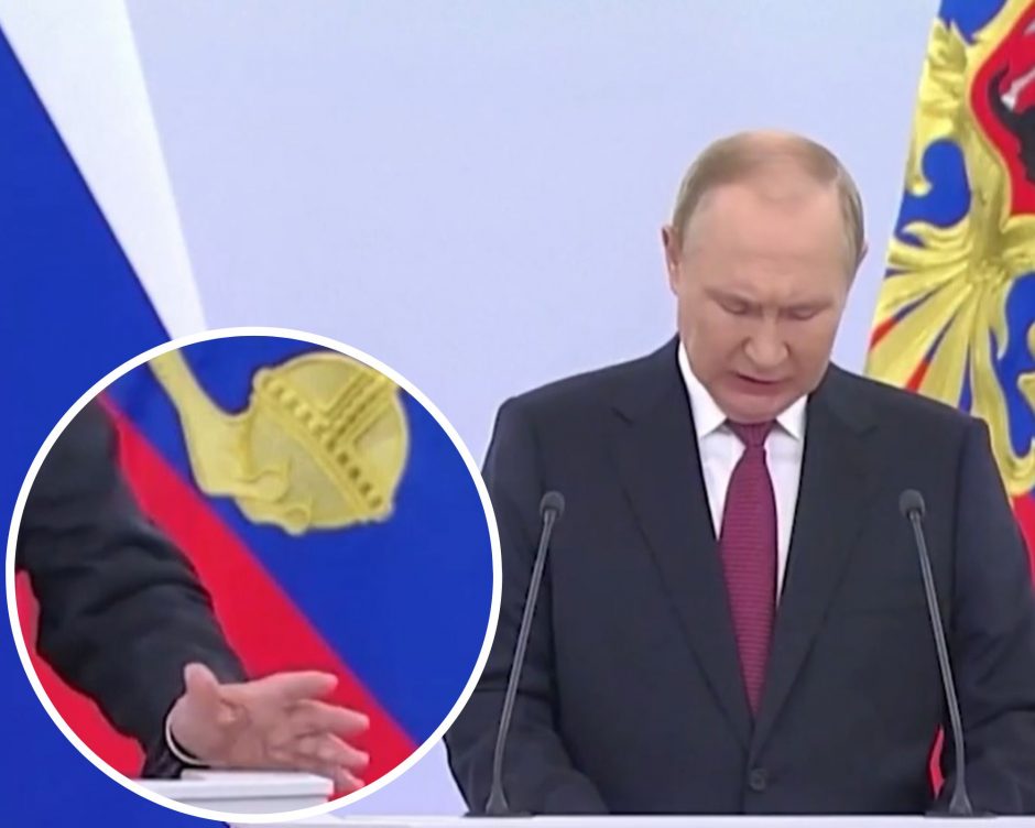 Išanalizavo V. Putino kūno kalbą: atskleidė jam nebūdingų emocijų